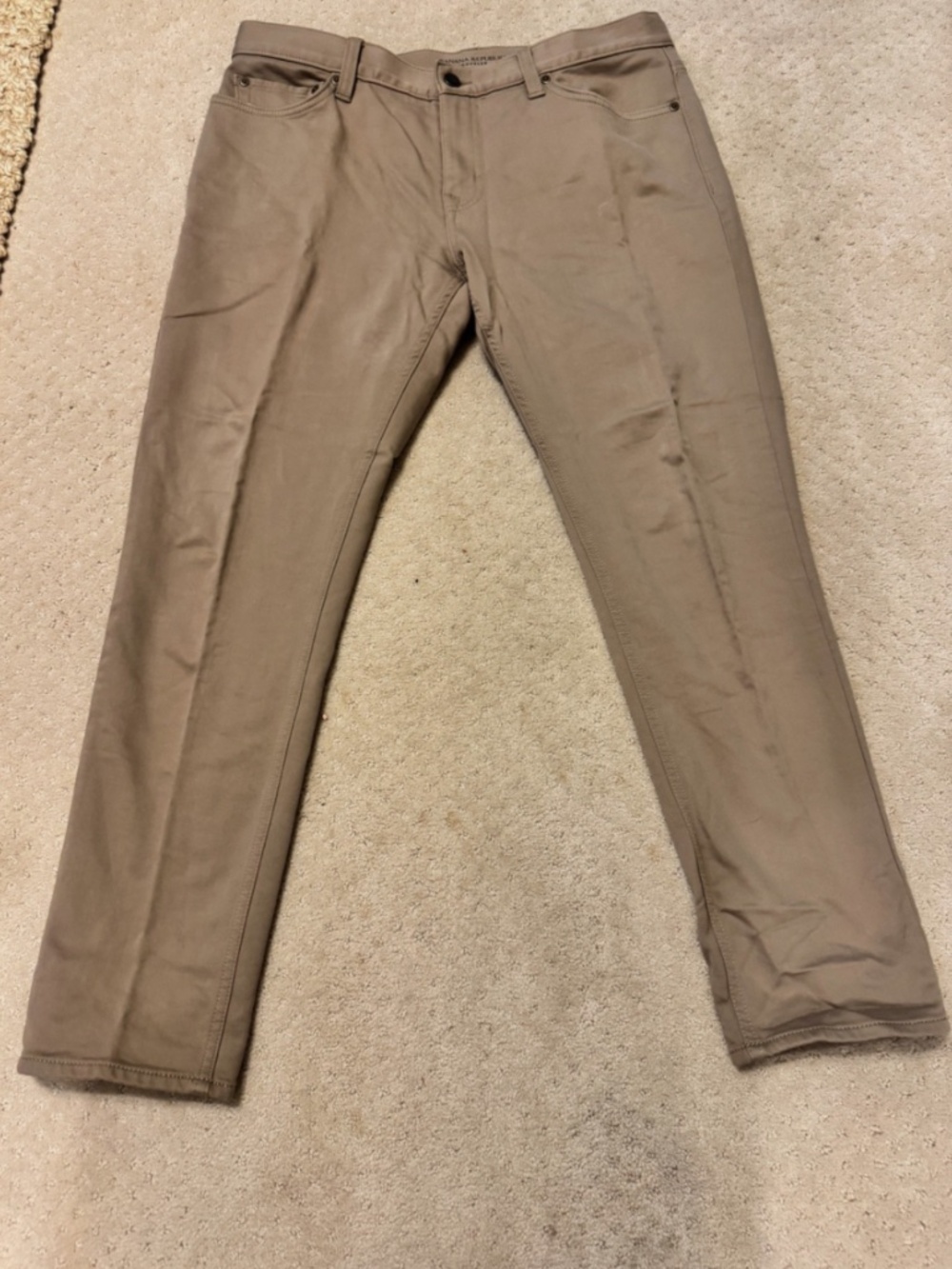 Banana Republic Traveler Pants Slim Fit Light Toffee Pants Size 34x30